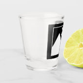 Moderne Einfache Erstellung eines eigenen Hochzeit Schnapsglas (Links)