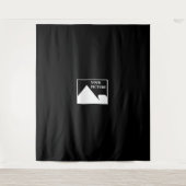 Moderne Einfache Erstellung eines eigenen Hochzeit Wandteppich (Vorderseite)