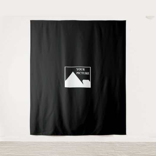 Moderne Einfache Erstellung eines eigenen Hochzeit Wandteppich (Vorderseite)