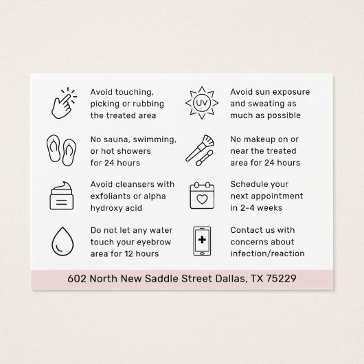 Moderne einfache Eyebrow Tint Henna Brows Aftercar (Rückseite)