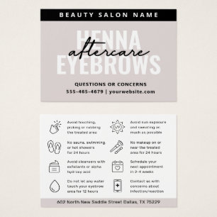 Moderne einfache Eyebrow Tint Henna Brows Aftercar