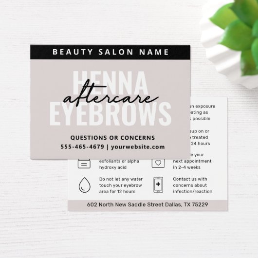 Moderne einfache Eyebrow Tint Henna Brows Aftercar (Schreibtisch)