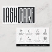 Moderne, einfache Eyelash-Erweiterungen Lash After Visitenkarte (Vorne/Hinten)