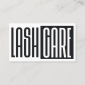 Moderne, einfache Eyelash-Erweiterungen Lash After Visitenkarte (Vorderseite)