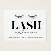 Moderne einfache Eyelash-Erweiterungen Lash Afterc (Vorderseite)