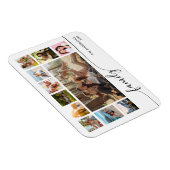 Moderne, einfache FamilienfotoCollage Magnet (Rechte Seite)