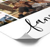 Moderne, einfache FamilienfotoCollage Poster (Ecke)