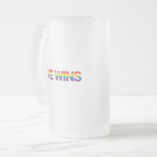 Moderne, einfache, farbenfrohe, lebendige Design-L Mattglas Bierglas (Vorderseite Links)