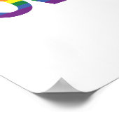 Moderne, einfache, farbenfrohe, lebendige Design-L Poster (Ecke)