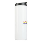 Moderne, einfache, farbenfrohe, lebendige Design-L Thermosbecher (Nach links gedreht)