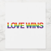 Moderne, einfache, farbenfrohe, lebendige Design-L Weinetikett (Einzelnes Label)