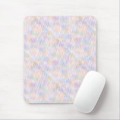 Moderne, einfache, farbenfrohe Streifen Muster Mousepad (Mit Mouse)