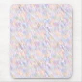 Moderne, einfache, farbenfrohe Streifen Muster Mousepad (Vorne)
