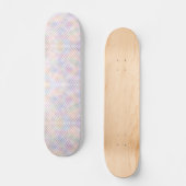 Moderne, einfache, farbenfrohe Streifen Muster Skateboard (Vorderseite)