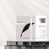 Moderne einfache Federnpfanne nib Beige Notar Öffe Visitenkarte