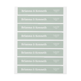 Moderne, einfache, feine weiße Typografie-Hochzeit