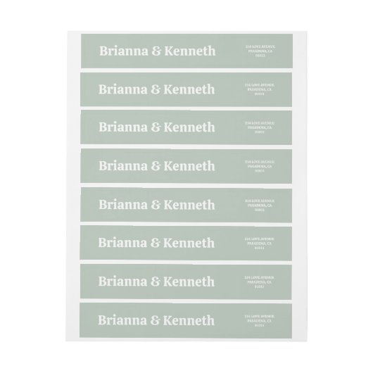 Moderne, einfache, feine weiße Typografie-Hochzeit (Bogen)