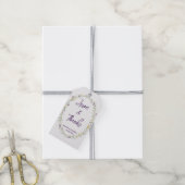 Moderne einfache Floral Boho Hochzeit Danke Geschenkanhänger (Mit Garn)