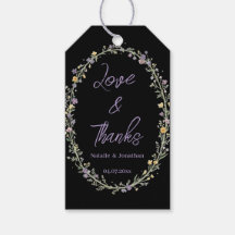 Moderne einfache Floral Boho Hochzeit Danke
