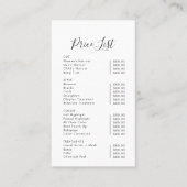 Moderne, einfache formelle Prüfung zur Zahlungsauf Visitenkarte (Vorderseite)