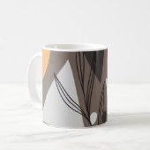 Moderne, einfache Formen nahtlos Muster-Design. Sc Kaffeetasse (Vorderseite Links)