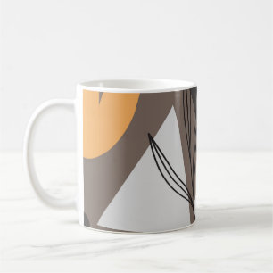 Moderne, einfache Formen nahtlos Muster-Design. Sc Kaffeetasse