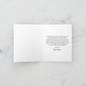 Moderne einfache Foto-Hochzeit Dankeskarte (Innenseite)