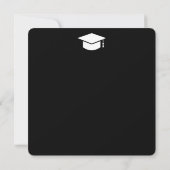 Moderne einfache Foto-Klasse von 2025 schwarzen Ab Ankündigung (Rückseite)