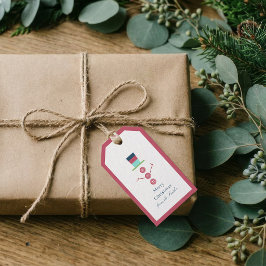 Moderne einfache Foto-Weihnachts-Geschenkanhänger Geschenkanhänger