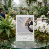 Moderne einfache Fotografie Hochzeits-Dankeskarten Dankeskarte