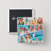 Moderne, einfache Fotos für 9 Bilder - Collage Button (Vorne & Hinten)