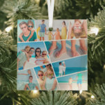 Moderne, einfache Fotos für 9 Bilder - Collage Ornament Aus Glas<br><div class="desc">Fügen Sie neun (9) Fotos Ihrer Familie und Ihrer Freunde und das Jahr hinzu. Fügen Sie Ihre Fotos hinzu,  entdecken Sie bei Bedarf die Gruppe von Foto und Rahmen,  passen Sie das Bild an den Rahmen an,  und klicken Sie dann auf Maske.</div>