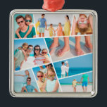 Moderne, einfache Fotos für 9 Bilder - Collage Ornament Aus Metall<br><div class="desc">Fügen Sie neun (9) Fotos Ihrer Familie und Ihrer Freunde und das Jahr hinzu. Fügen Sie Ihre Fotos hinzu,  entdecken Sie bei Bedarf die Gruppe von Foto und Rahmen,  passen Sie das Bild an den Rahmen an,  und klicken Sie dann auf Maske.</div>