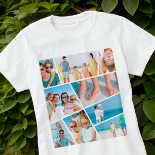 Moderne, einfache Fotos für 9 Bilder - Collage T-Shirt