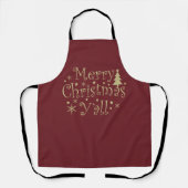 Moderne einfache Frohe Weihnachtsfeier Schürze (Vorderseite)