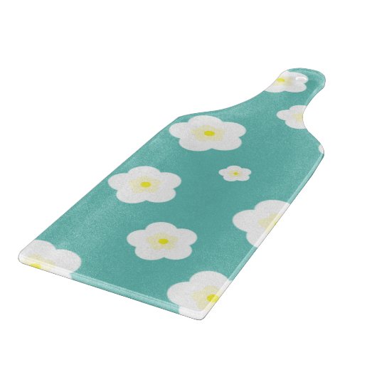 Moderne, einfache Frühlingshaftigkeit Blume Gefäll Schneidebrett (Ecke)