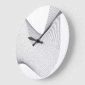 Moderne, einfache, futuristische urbane Wide Illus Große Wanduhr (Winkel)