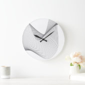 Moderne, einfache, futuristische urbane Wide Illus Große Wanduhr (Zuhause)