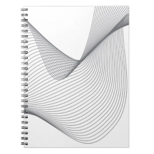 Moderne, einfache, futuristische urbane Wide Illus Notizblock