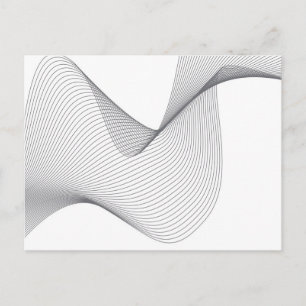 Moderne, einfache, futuristische urbane Wide Illus Postkarte