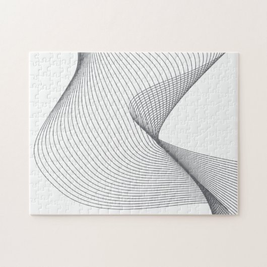 Moderne, einfache, futuristische urbane Wide Illus Puzzle (Horizontal)