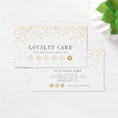 Moderne, einfache Gold-Glitzer-Visitenkarte (Schreibtisch)