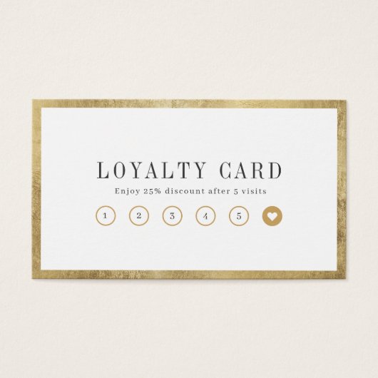 Moderne, einfache Gold-Grenze-Visitenkarte (Vorderseite)