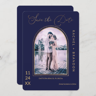 Moderne, einfache Goldmedaille Save The Date