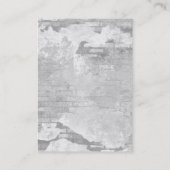 Moderne einfache graue Monogramm-Schriftzug Visitenkarte (Rückseite)