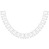 Moderne, einfache graue Weiße Terrazzo Wimpelkette (Alle)