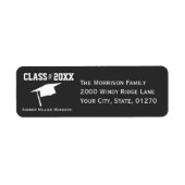 Moderne, einfache Gray Graduation Cap Class 20XX (Vorne)