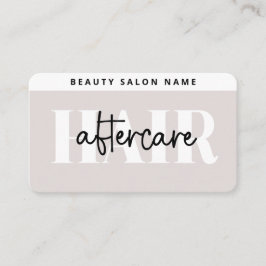 Moderne, einfache Haarverlängerungen nach Pflege d Visitenkarte