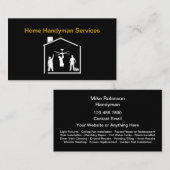 Moderne, einfache Handyman-Visitenkarten Visitenkarte (Vorne/Hinten)