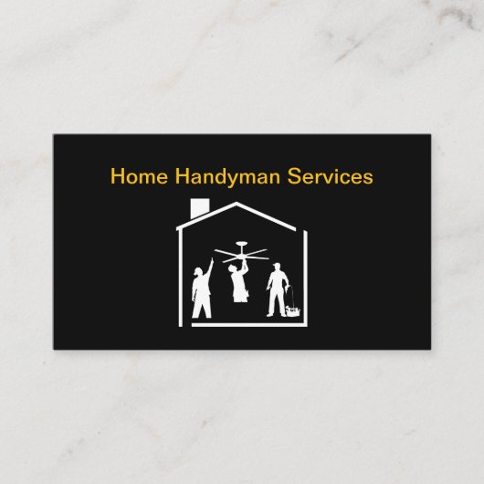 Moderne, einfache Handyman-Visitenkarten Visitenkarte (Vorderseite)